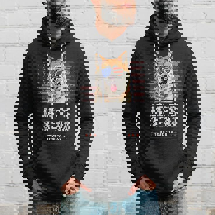 ペットを再び安全に 秋田犬 トランプ 2024 パーカー 彼への贈り物