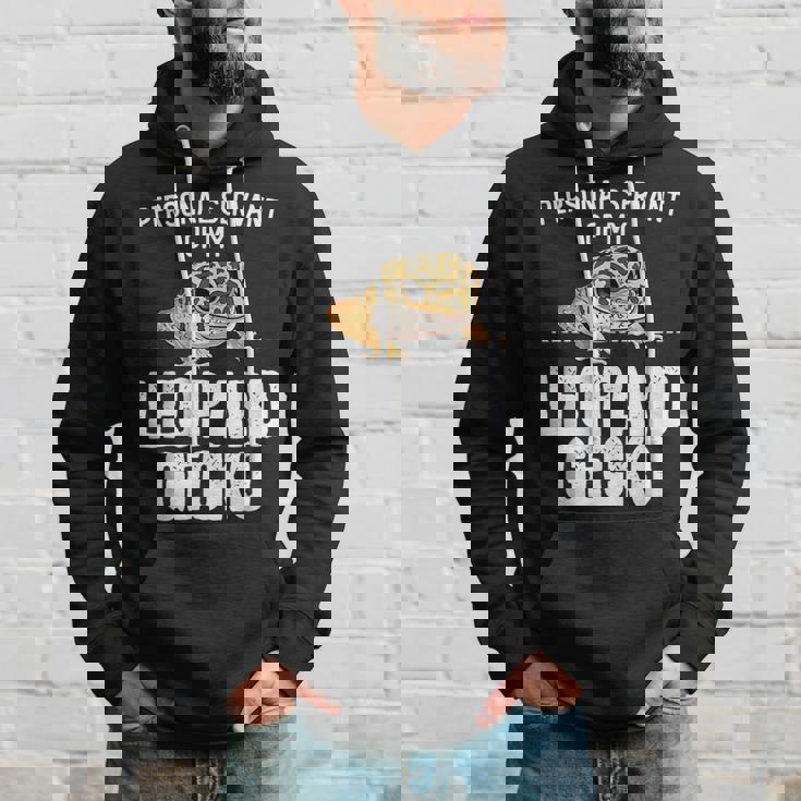 ペットヒョウモントカゲモドキギフト-私は私のヒョウモントカゲモドキが大好きです パーカー 彼への贈り物