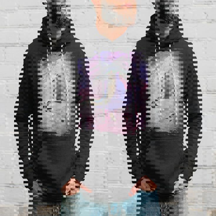 ペンギンに乗る宇宙猫 パーカー 彼への贈り物