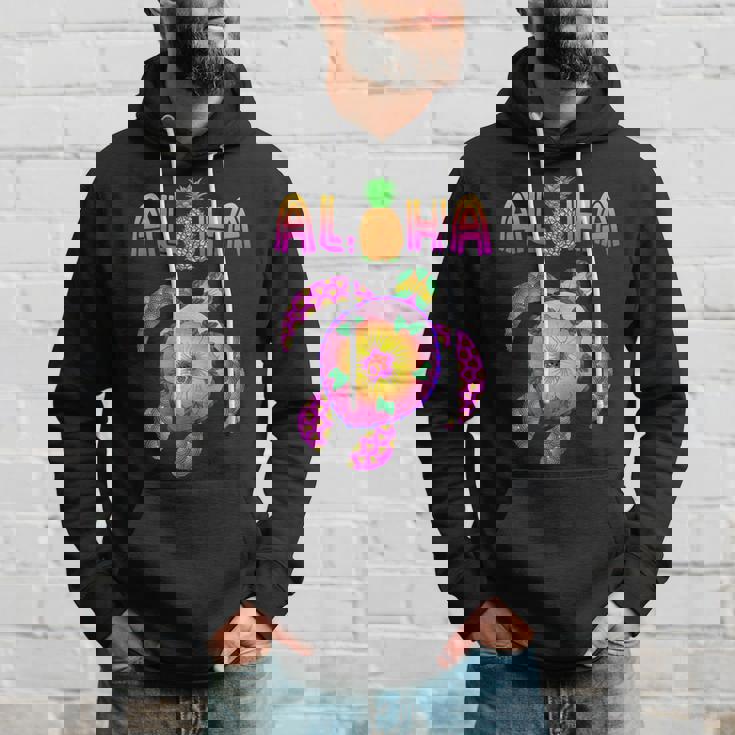 ホヌウミガメ アロハ ハワイ諸島 バケーション パーカー 彼への贈り物