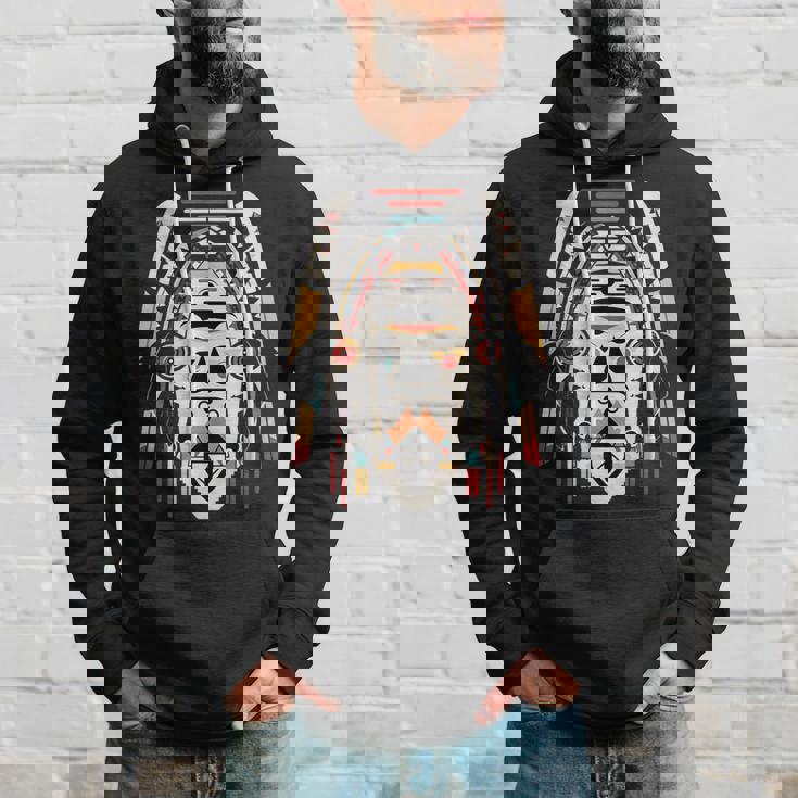 ホピ族アート シャーマン ネイティブ南西アメリカ インディアン スタイル パーカー 彼への贈り物