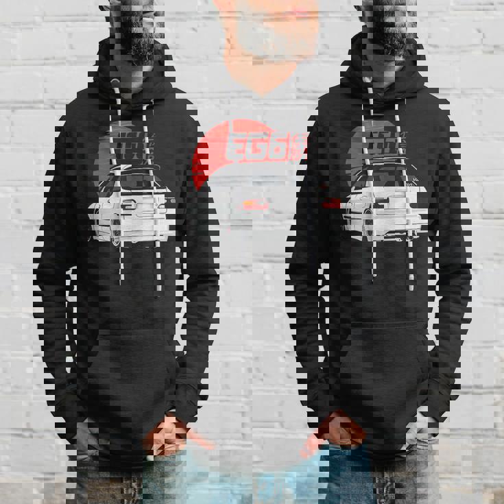 ホワイトハッチシビック Eg6-クラシック Jdm パーカー 彼への贈り物