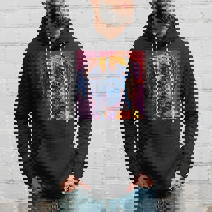 ボクサー 犬 カラフル イラスト グラフィック パーカー 彼への贈り物