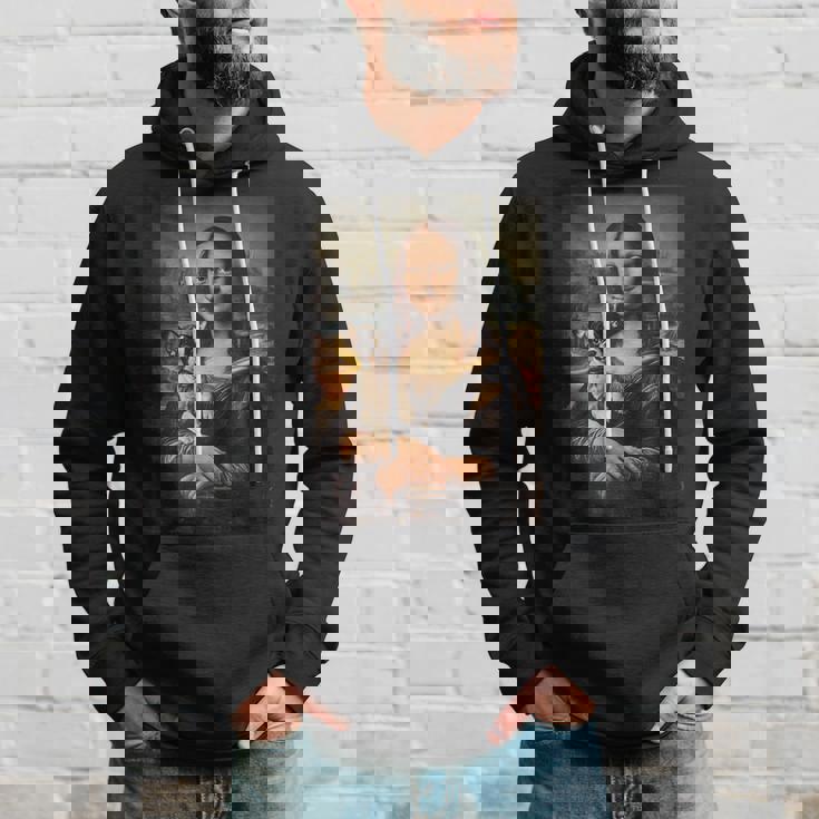 ボストンテリア モナリザ 絵画 アート 犬 ママ お父さん パーカー 彼への贈り物