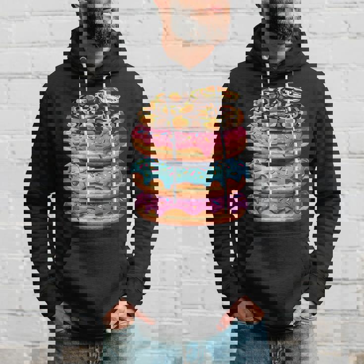 ボール パイソン ドーナツ好き 面白い パーカー 彼への贈り物