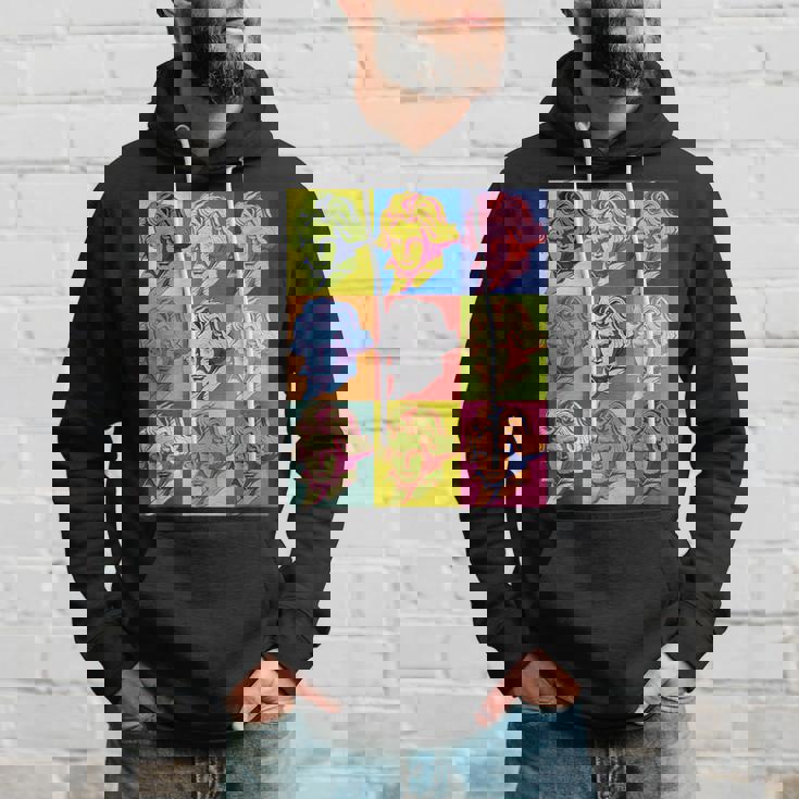 ポップアートクラシック音楽 音楽家 ベートーヴェン ヴァイオリン ピアノ チェロ 練習 音楽好き おもしろ デザイン パーカー 彼への贈り物