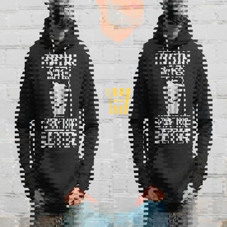 ポップコーンがすべてをより良くするコーンスナックポップコーン。 パーカー 彼への贈り物