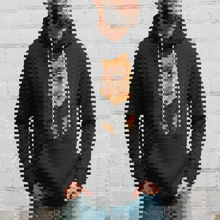 ポム犬愛好家のためのポケットに入った面白いポメラニアン。 パーカー 彼への贈り物