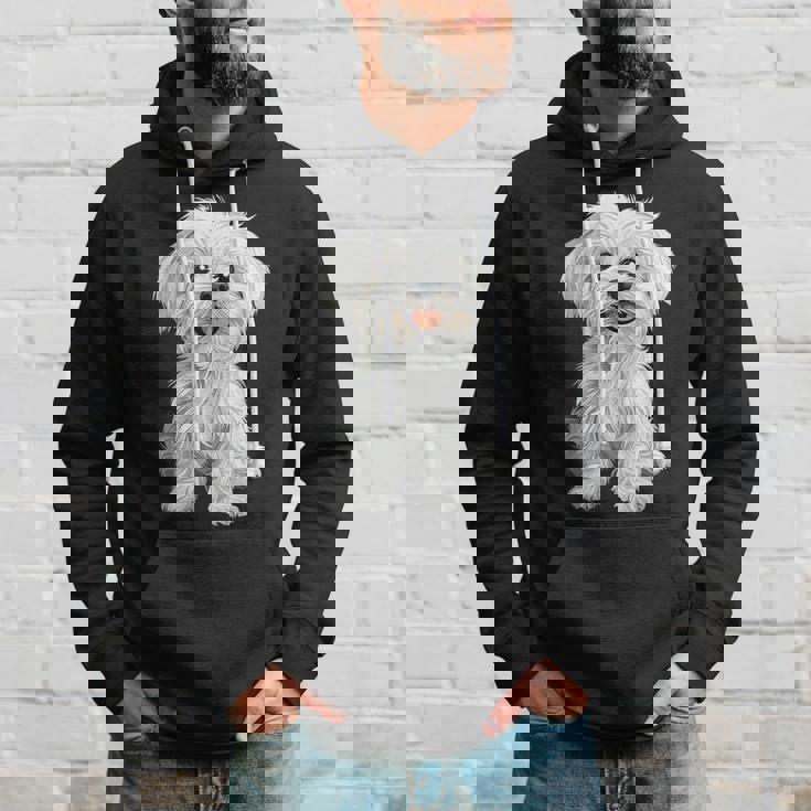 マルチーズ 犬 グラフィック ペット イラスト マルチーズ パーカー 彼への贈り物