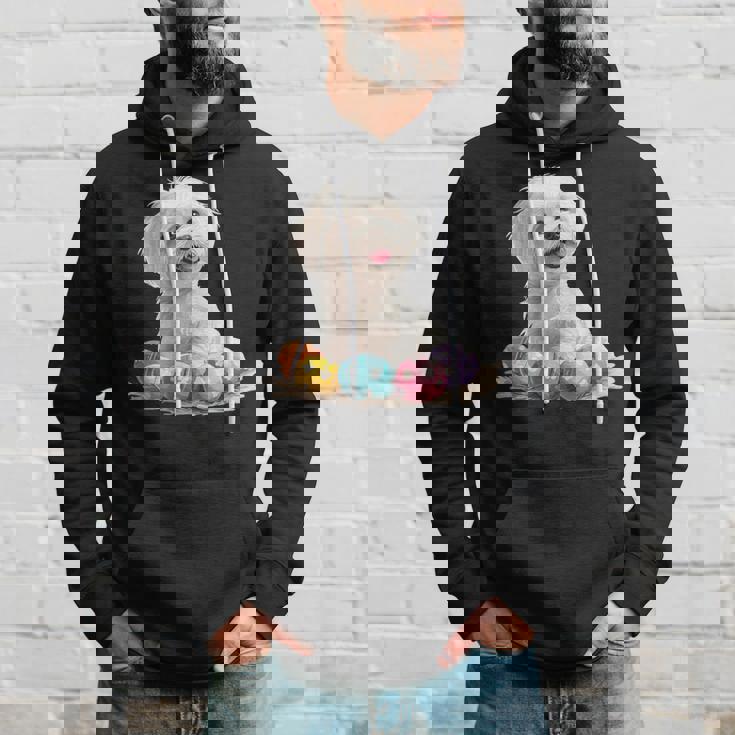 マルチーズ 犬 犬種 ハッピーイースター メンズ レディース キッズ パーカー 彼への贈り物