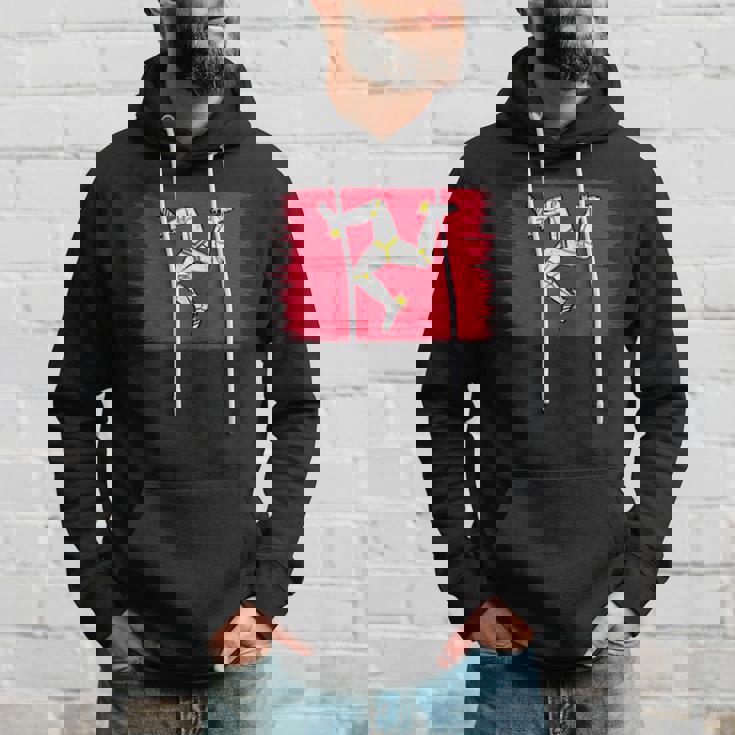 マン島の旗、マンクスの旗、トリスケリオン。ティンウォルドの日に。 パーカー 彼への贈り物