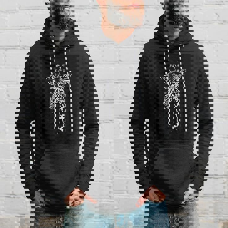 ミニマリストなブラック&ホワイトのキリンデザイン。 パーカー 彼への贈り物