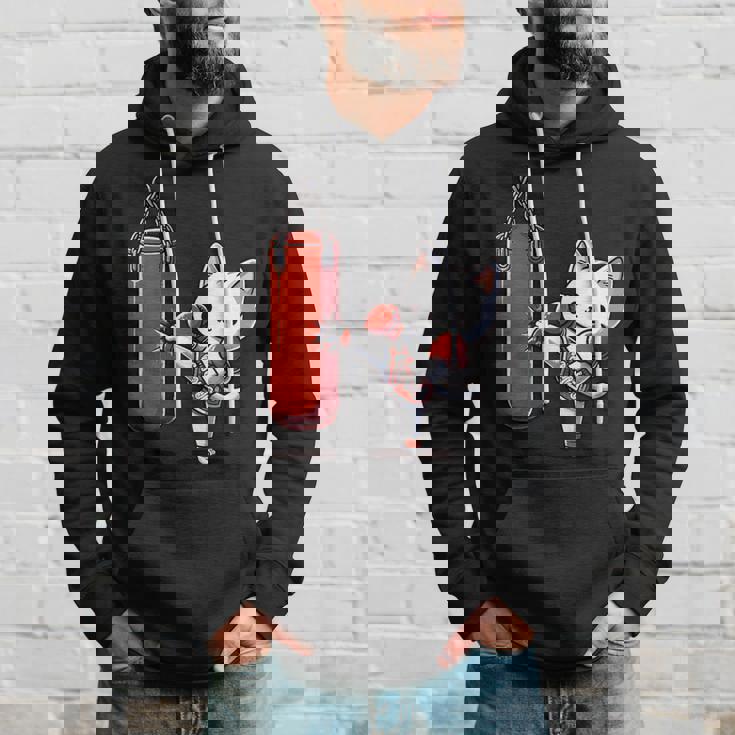 ムエタイ猫、キックボクシング パーカー 彼への贈り物