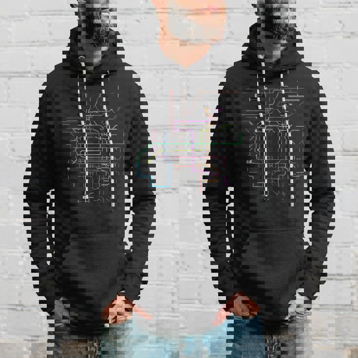 メトロ 大阪 全線 線路図 電車 地下鉄 パーカー 彼への贈り物