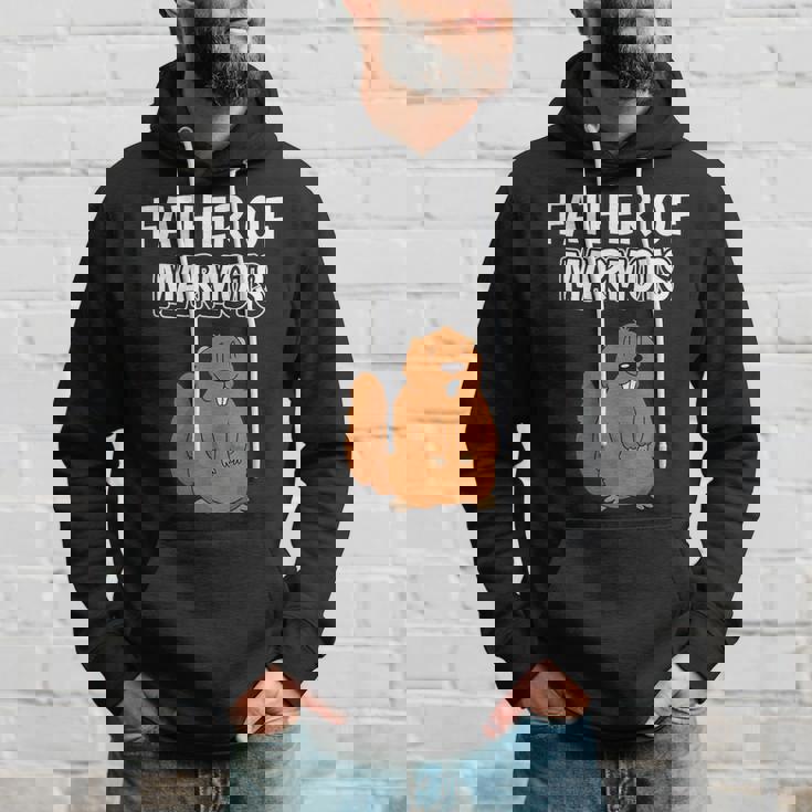 メンズ・ボーイズ・マーモット・パパ 父の日 マーモットの父 パーカー 彼への贈り物