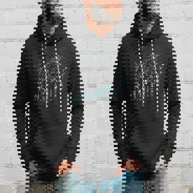 メンズ株式株式市場強気ブル資本家ギフト パーカー 彼への贈り物