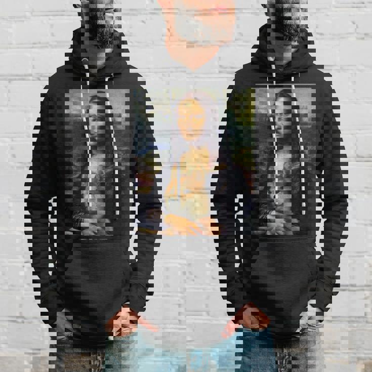 モナリサダヴィンチ プリントシャツ 柴犬とモナリサ パーカー 彼への贈り物