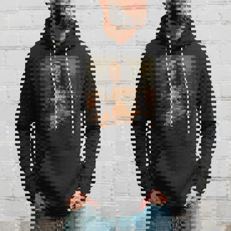 モナリザ 犬と一緒に 面白い 柴犬 アート 絵画 パーカー 彼への贈り物