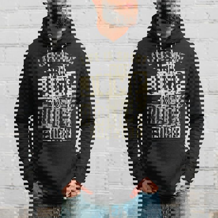 ライフ イズ ショート ラン ジャンプ アンド ロール 派手なフリーランニング パルクール パーカー 彼への贈り物