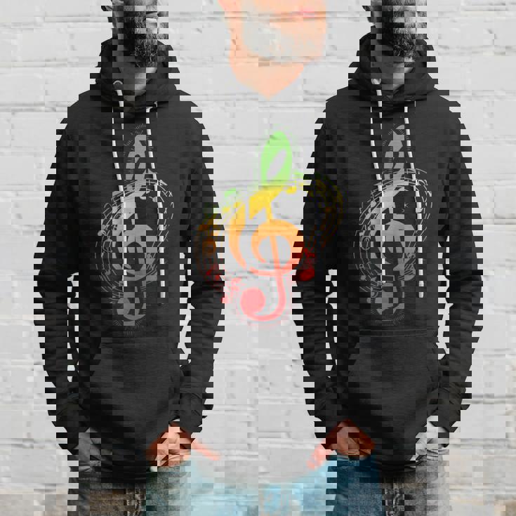 ラスタカラー音符、ジャマイカ風音楽、レゲエ パーカー 彼への贈り物