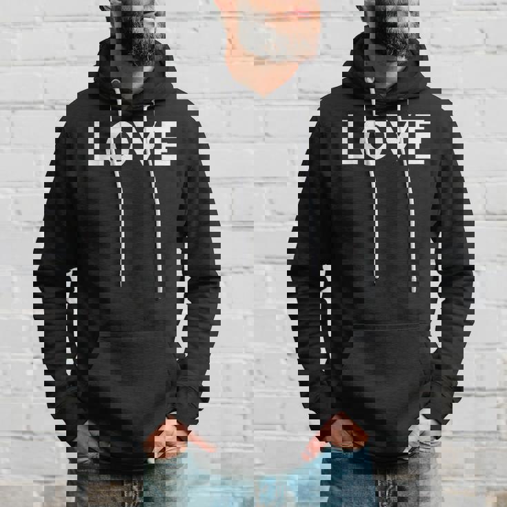 ラブエステティックラブボールドテキストメンズ パーカー 彼への贈り物