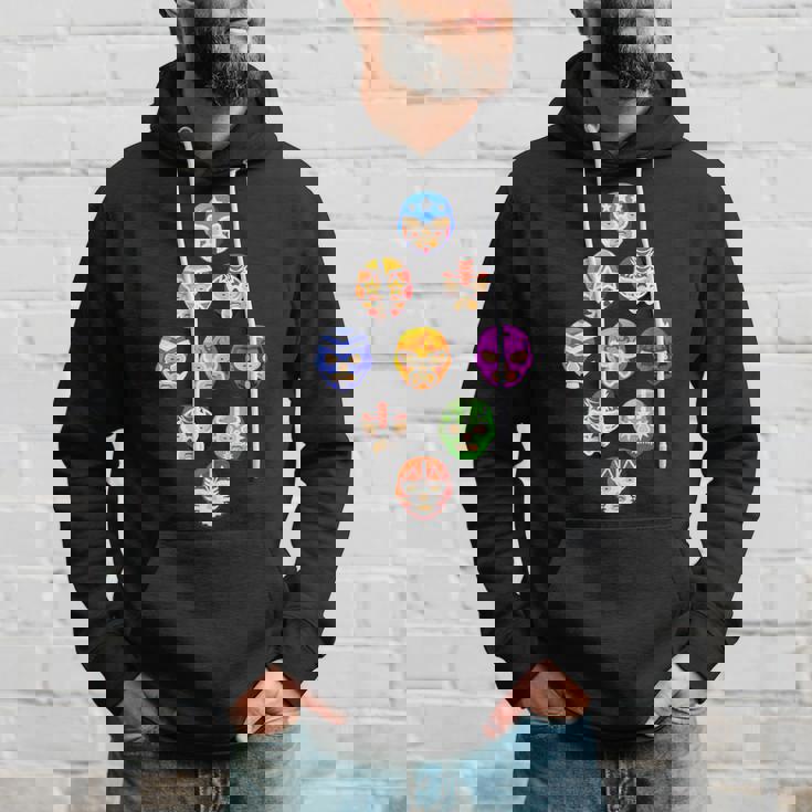 ルチャリブレまたはメキシカンレスリング マスクまたはルチャドール パーカー 彼への贈り物