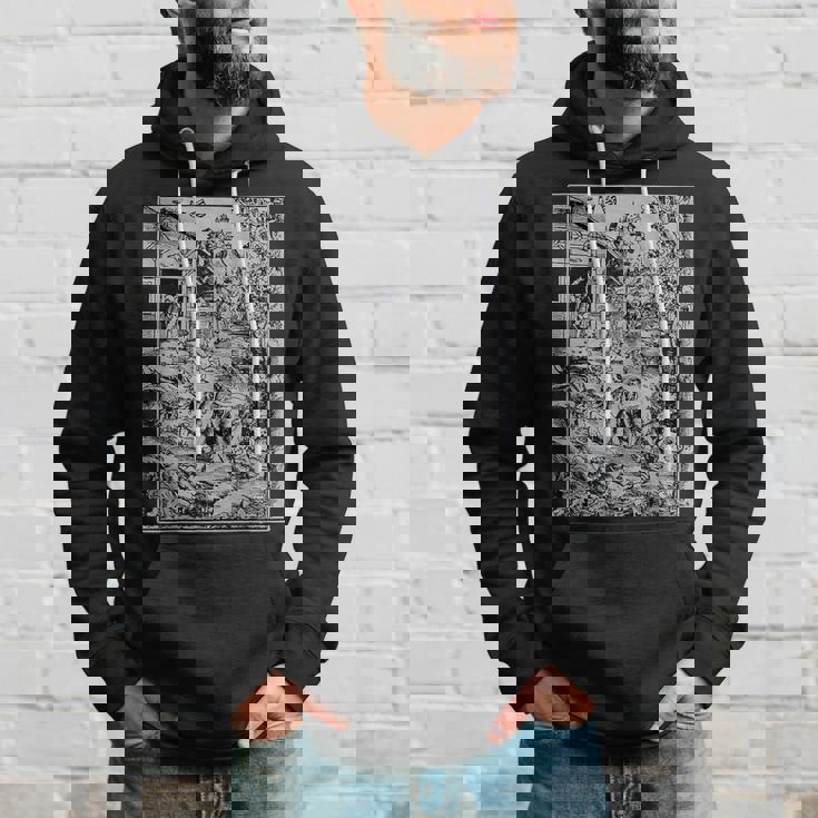 ルーカス・クラナッハによる人狼の攻撃 ゴシック グランジー オカルトアート パーカー 彼への贈り物