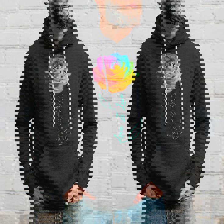 レインボー ローズ Lgbtq 花 パーカー 彼への贈り物