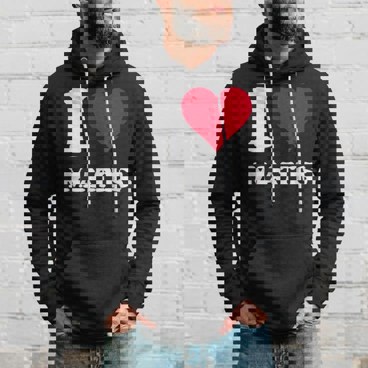 レッドハート I Love Matis パーカー 彼への贈り物