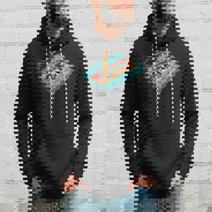 レトロ カセット テープ ペンシル 80 年代 90 年代の音楽ミックステープの振り返り パーカー 彼への贈り物