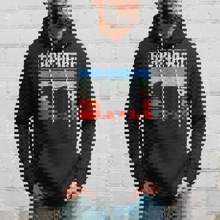 レトロ ビンテージ カピバラ かわいい 動物 パーカー 彼への贈り物