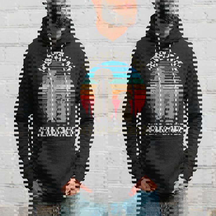 レトロ リスペクト ワイマラナー ヴィンテージ グランジ ワイマラナー 恋人 パーカー 彼への贈り物