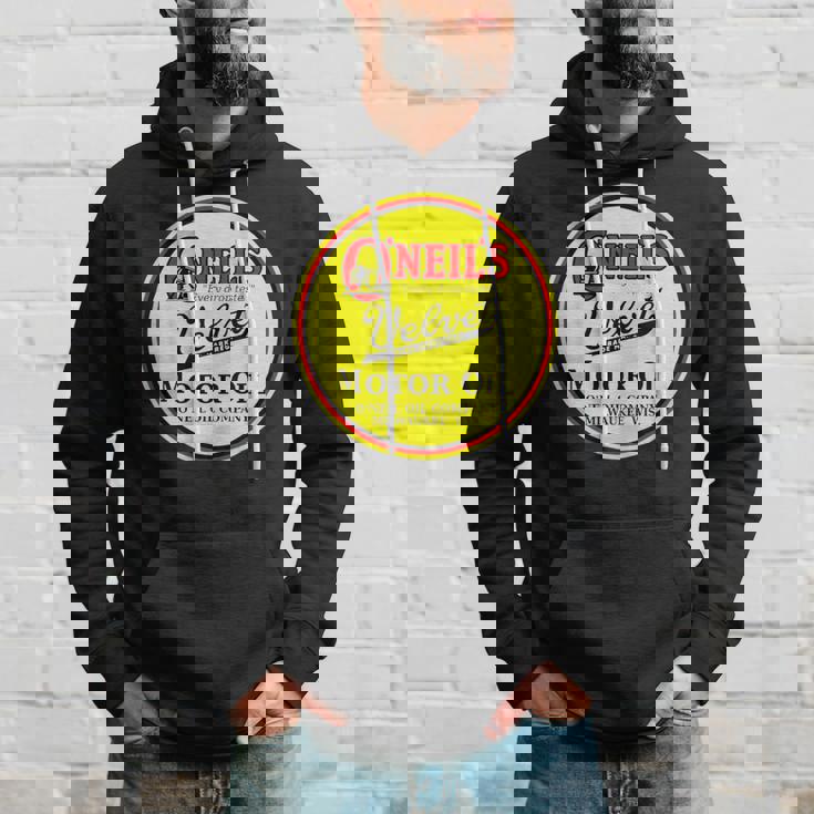 レトロ ヴィンテージ ガソリンスタンド オニールズ モーターオイル 車 バイク ガレージ パーカー 彼への贈り物