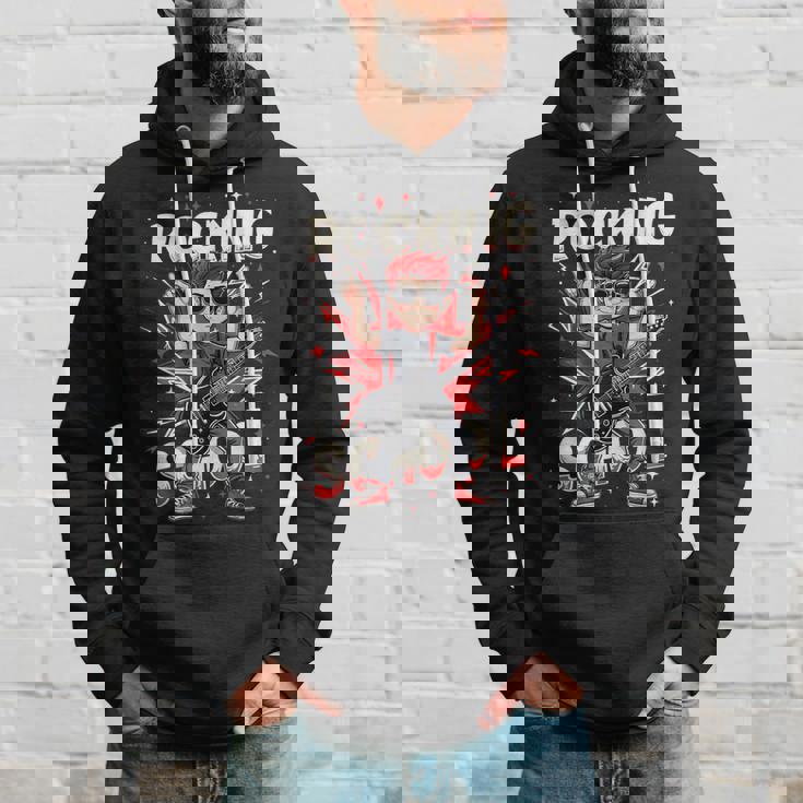 ロッキング・100デイズ・オブ・スクール・ファニー・ギター・キッズ パーカー 彼への贈り物