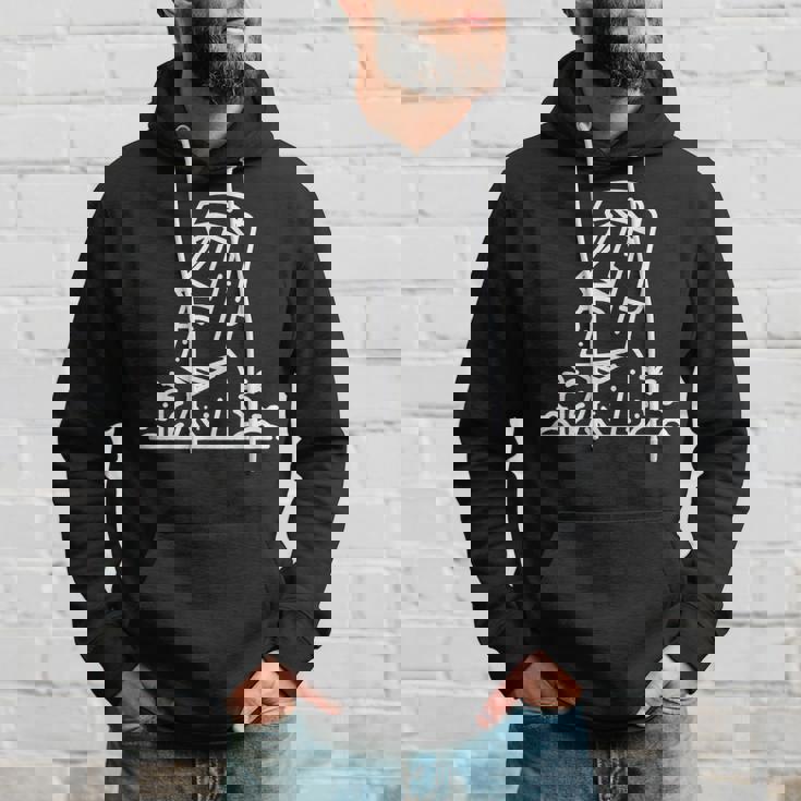 ワンラインアート モアイ像 パーカー 彼への贈り物