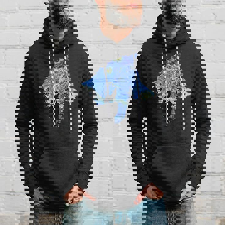 ヴィンセント・ヴァン・ゴッホ作 星月夜狼 有名な絵画 パーカー 彼への贈り物