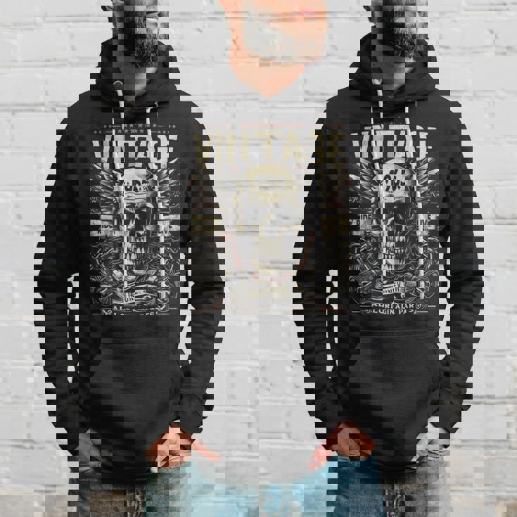 ヴィンテージ 1965 1965年誕生 誕生日 スカル バイカー バイク パーカー 彼への贈り物