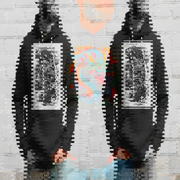 ヴィンテージ タトゥー アート ドラゴン パーカー 彼への贈り物