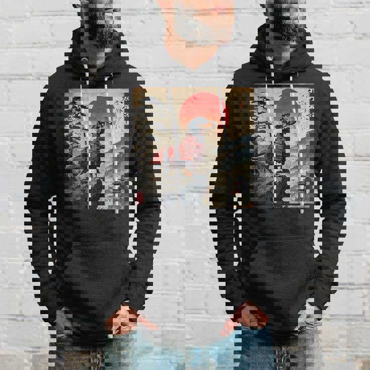 ヴィンテージ ダックスフンド サムライ ウナー 犬 日本の浮世絵 アート パーカー 彼への贈り物