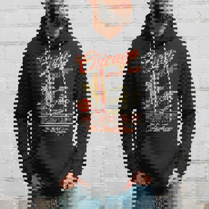 ヴィンテージ ダーティ グリンゴ シカゴスタイル ホットドッグ レトロ バイカー パーカー 彼への贈り物