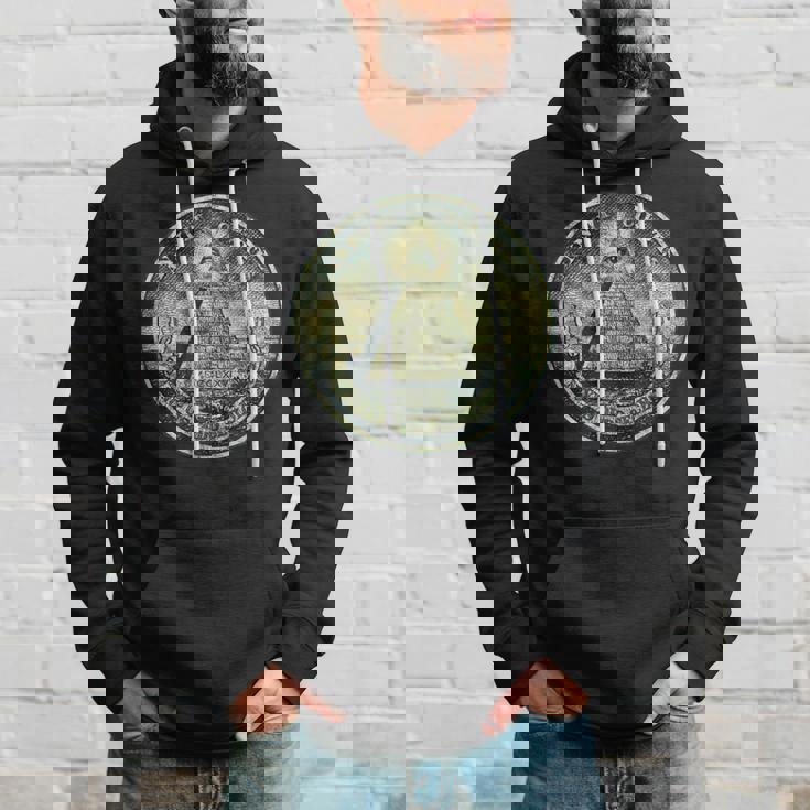 ヴィンテージ ドルビル ノート オールシーイング アイ イルミナティ パーカー 彼への贈り物