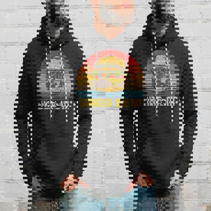 ヴィンテージ バーガー スクワッド チーズバーガー ハンバーガー 恋人へのギフトに パーカー 彼への贈り物