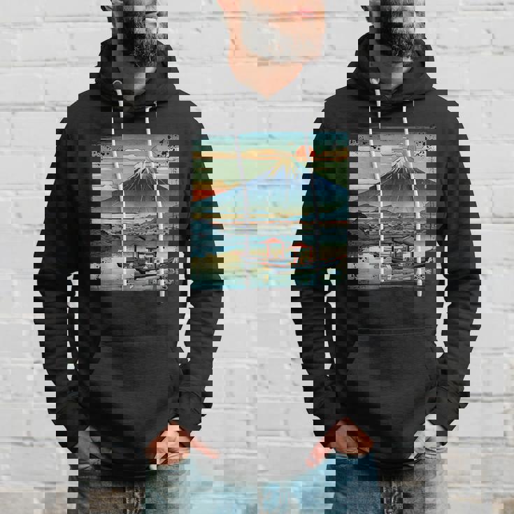 ヴィンテージ 日本の富士山 山に昇る太陽 パーカー 彼への贈り物