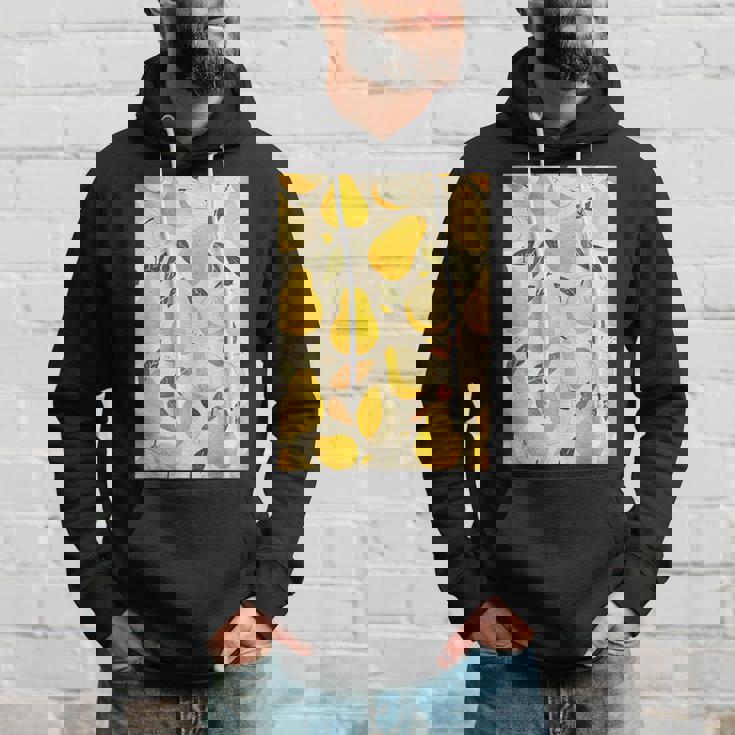 ヴィンテージ柄アート梨 パーカー 彼への贈り物