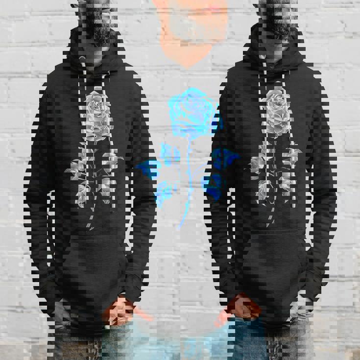 一輪挿し 青いバラ かわいい 青いバラ 花 ガーデニング パーカー 彼への贈り物