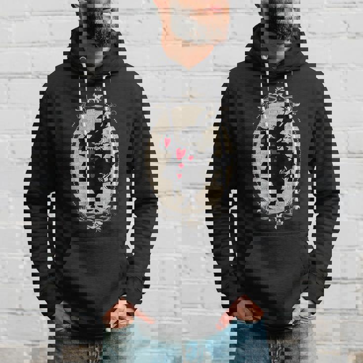 不思議の国のアリス ホワイトラビット ビンテージブック デザイン パーカー 彼への贈り物