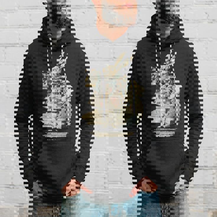 不思議の国のアリス 白ウサギ トランプデザイン パーカー 彼への贈り物