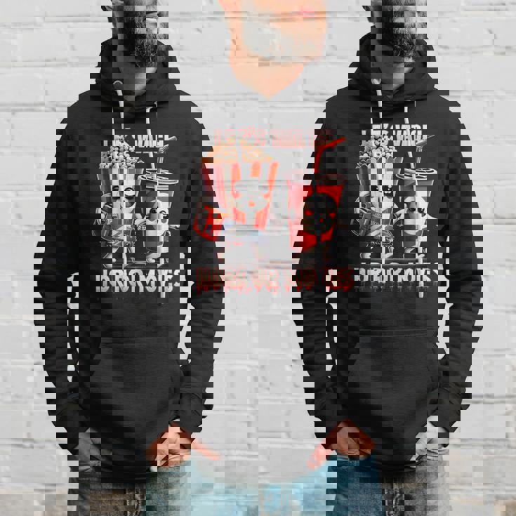 不気味なハロウィン映画愛好家 ホラー映画を見よう パーカー 彼への贈り物