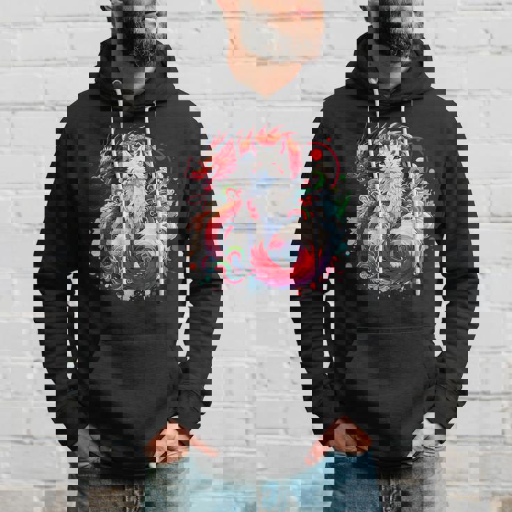 九尾狐 きつね竜 パーカー 彼への贈り物