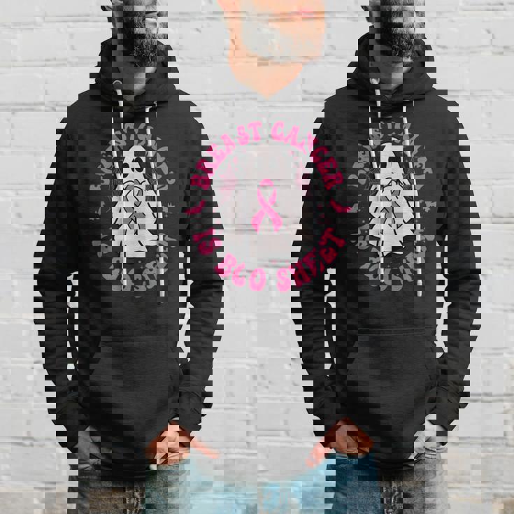 乳がんはブーシート ゴースト ピンクリボン ハロウィン パーカー 彼への贈り物